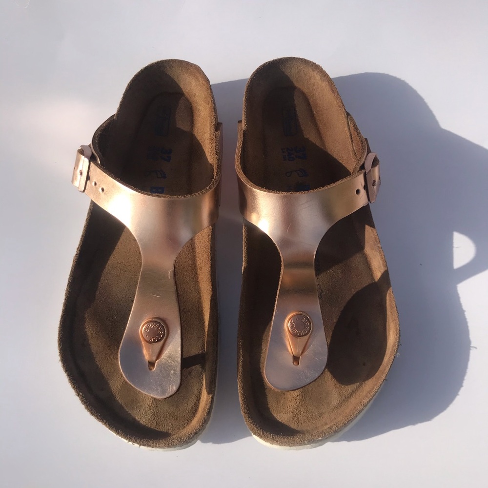 Birkenstock Gizeh Copper Leather EU 37